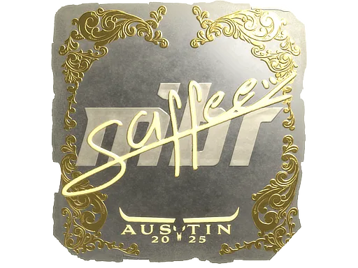 Sticker Slab | saffee (Gold) | Austin 2025