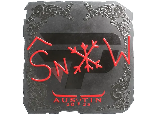 Sticker | snow (Foil) | Austin 2025