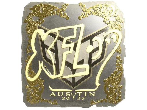 Sticker | xfl0ud (Gold) | Austin 2025
