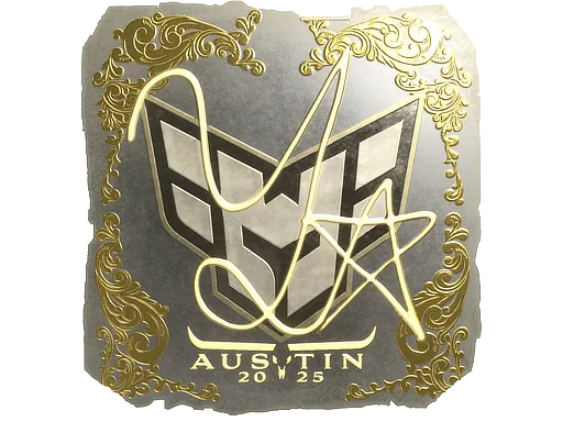 Sticker | yxngstxr (Gold) | Austin 2025
