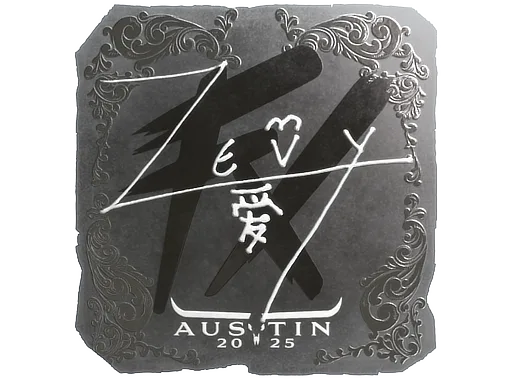 Sticker | zevy (Foil) | Austin 2025