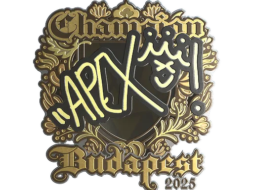Sticker Slab | apEX (Gold, Champion) | Budapest 2025