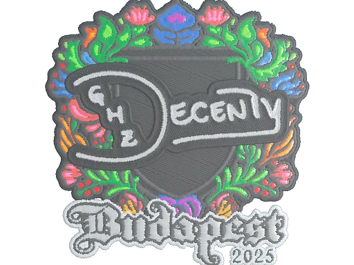 Sticker | decenty (Embroidered) | Budapest 2025