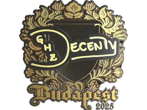 Sticker | decenty (Gold) | Budapest 2025
