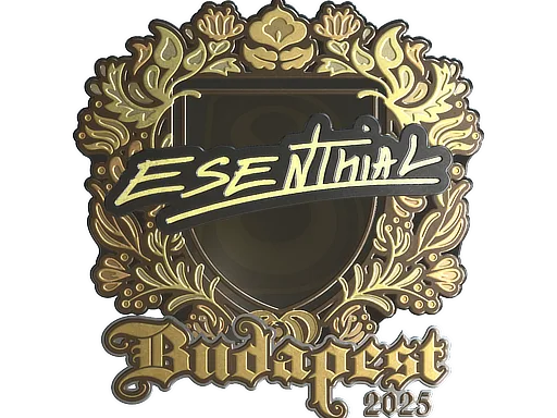 Sticker | esenthial (Gold) | Budapest 2025