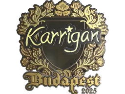 Sticker | karrigan (Gold) | Budapest 2025