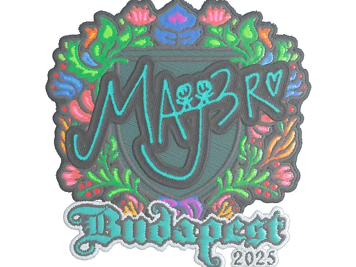 Sticker | MAJ3R (Embroidered) | Budapest 2025
