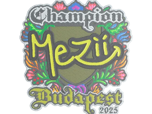 Sticker Slab | mezii (Embroidered, Champion) | Budapest 2025