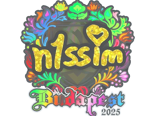 Sticker Slab | n1ssim (Holo) | Budapest 2025