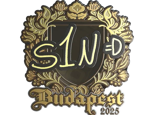 Sticker | s1n (Gold) | Budapest 2025