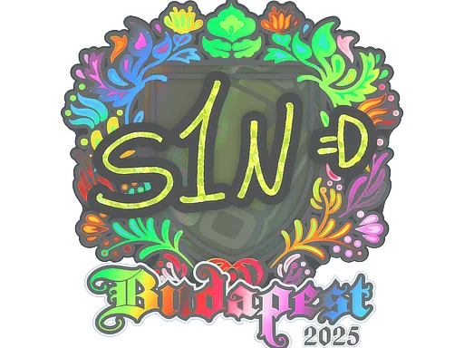 Sticker Slab | s1n (Holo) | Budapest 2025