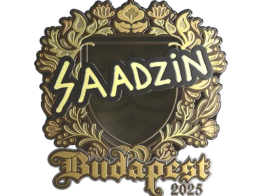 Sticker Slab | saadzin (Gold) | Budapest 2025