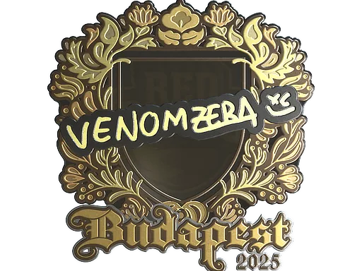 Sticker | venomzera (Gold) | Budapest 2025