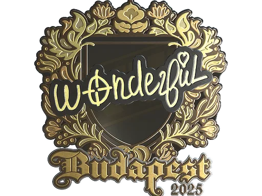 Sticker | w0nderful (Gold) | Budapest 2025