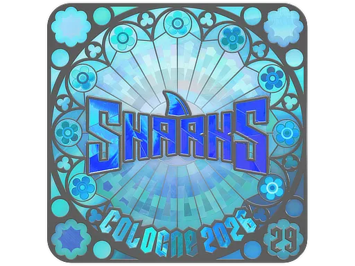 Sticker Slab | Sharks Esports (Holo, Ranked) | Cologne 2026
