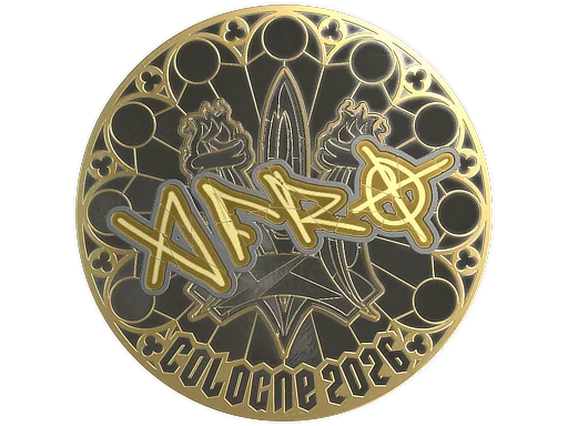 Sticker | afro (Gold) | Cologne 2026