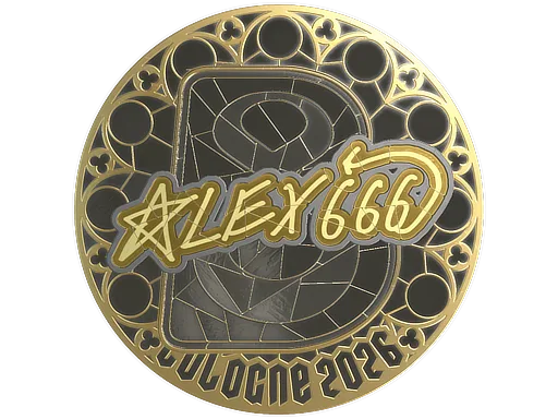Sticker | alex666 (Gold) | Cologne 2026