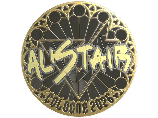Sticker | aliStair (Gold) | Cologne 2026