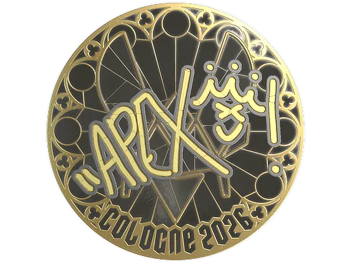 Sticker | apEX (Gold) | Cologne 2026