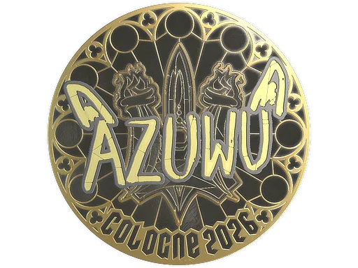 Sticker | AZUWU (Gold) | Cologne 2026