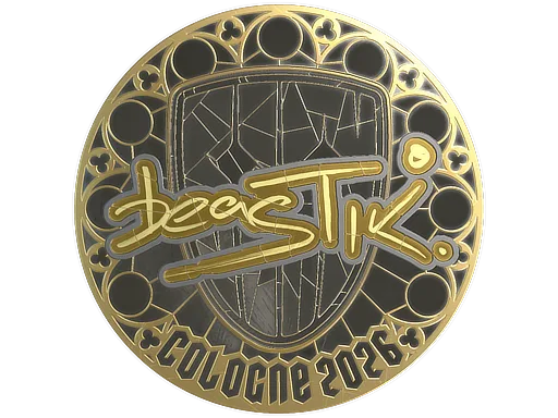 Sticker | beastik (Gold) | Cologne 2026