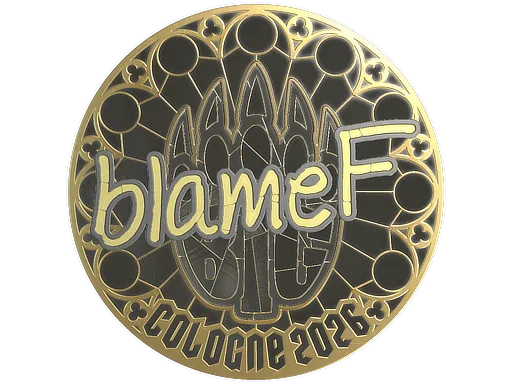 Sticker | blameF (Gold) | Cologne 2026