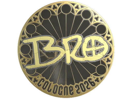 Sticker | br0 (Gold) | Cologne 2026
