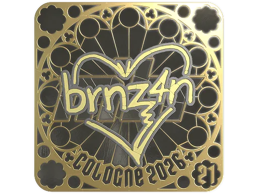 Sticker Slab | brnz4n (Gold, Ranked) | Cologne 2026