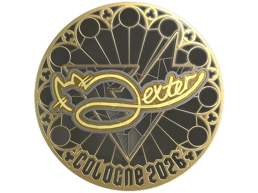 Sticker | dexter (Gold) | Cologne 2026