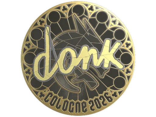 Sticker | donk (Gold) | Cologne 2026
