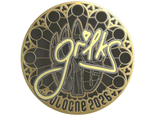 Sticker | gr1ks (Gold) | Cologne 2026