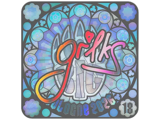 Sticker Slab | gr1ks (Holo, Ranked) | Cologne 2026