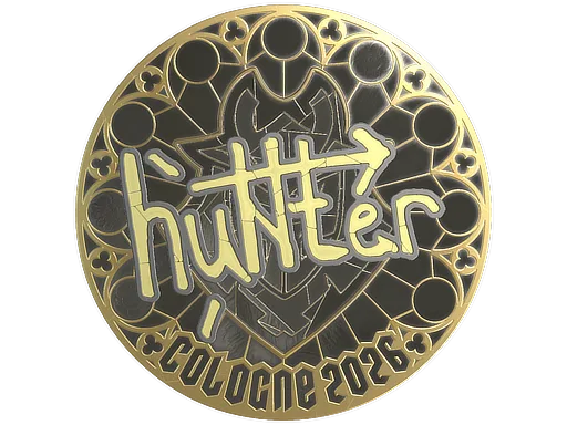 Sticker | huNter- (Gold) | Cologne 2026