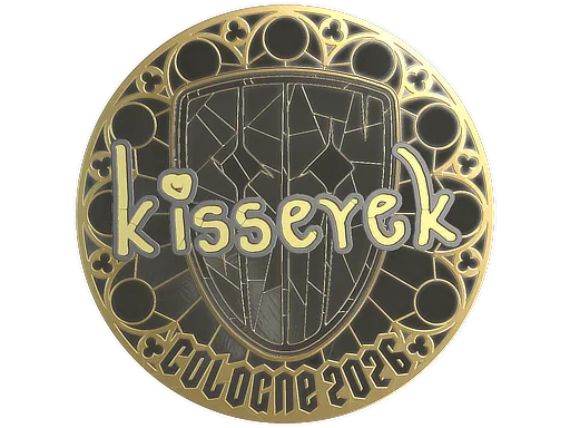 Sticker Slab | kisserek (Gold) | Cologne 2026