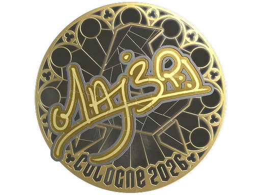 Sticker | MAJ3R (Gold) | Cologne 2026