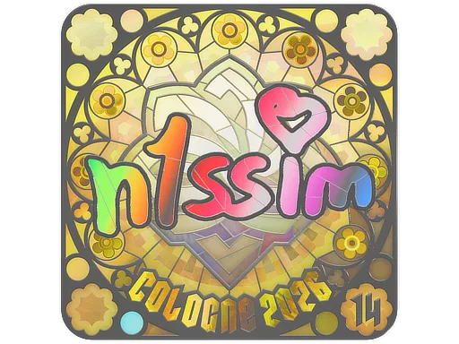 Sticker Slab | n1ssim (Holo, Ranked) | Cologne 2026