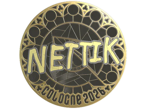 Sticker | nettik (Gold) | Cologne 2026