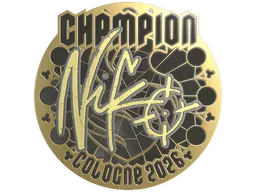 Sticker | NiKo (Gold, Champion) | Cologne 2026