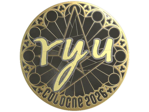 Sticker | ryu (Gold) | Cologne 2026