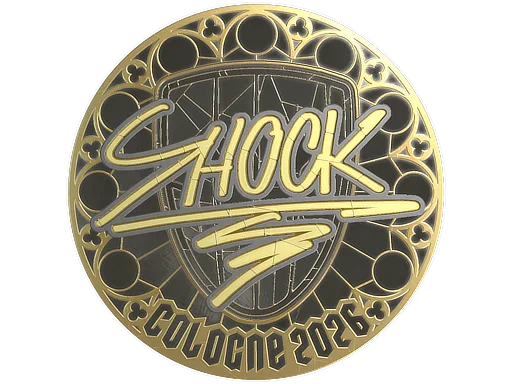 Sticker | SHOCK (Gold) | Cologne 2026