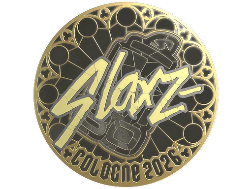 Sticker | slaxz- (Gold) | Cologne 2026