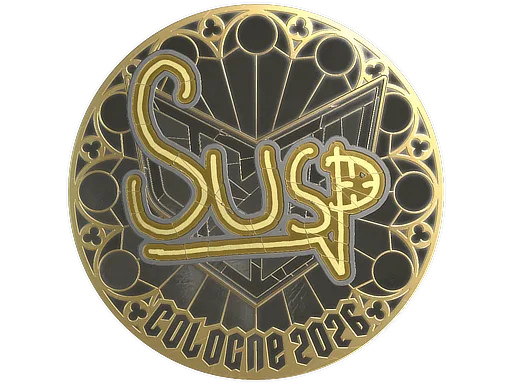 Sticker | susp (Gold) | Cologne 2026