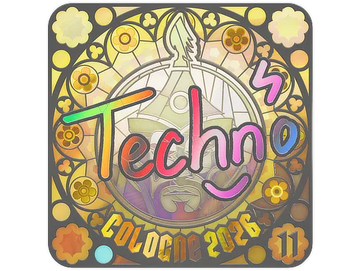 Sticker Slab | Techno4K (Holo, Ranked) | Cologne 2026