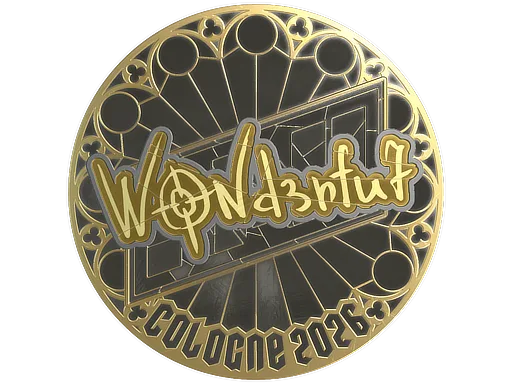 Sticker | w0nderful (Gold) | Cologne 2026