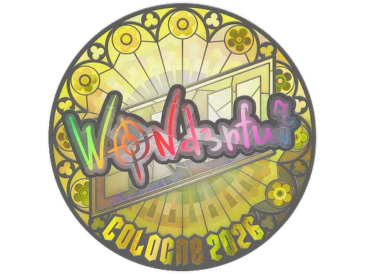 Sticker Slab | w0nderful (Holo) | Cologne 2026