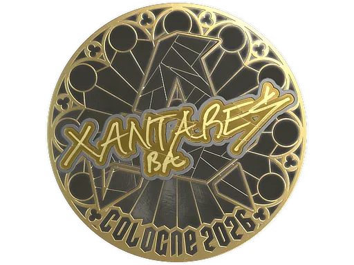 Sticker Slab | XANTARES (Gold) | Cologne 2026