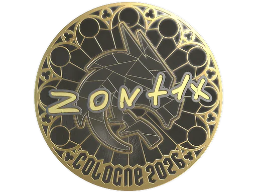 Sticker Slab | zont1x (Gold) | Cologne 2026