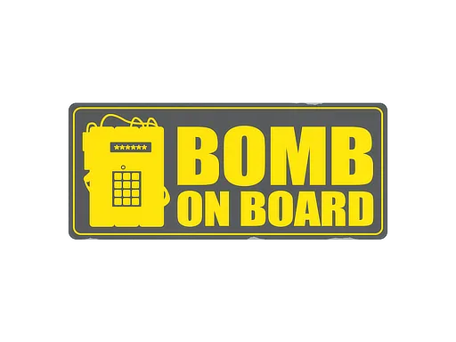 Sticker Slab | Bomb On Board