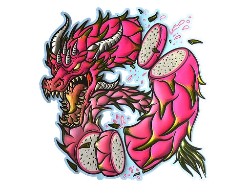 Sticker Slab | Dragon Fruit (Foil)