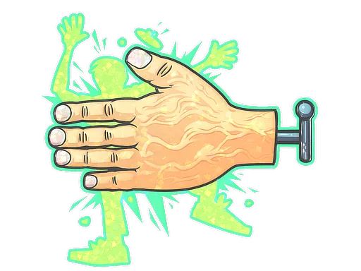 Sticker Slab | High Five! (Glitter)